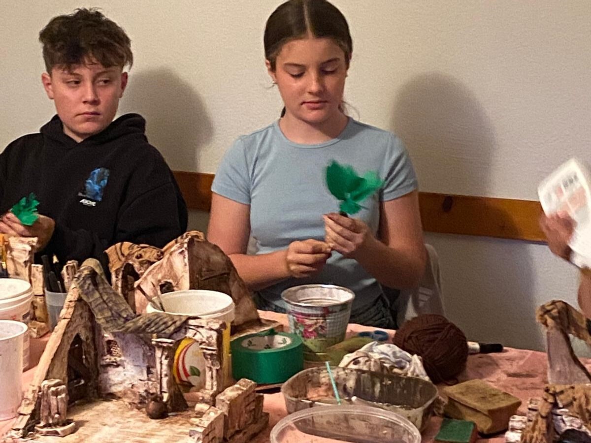 Krippenbasteln / Pfarramt Gamlitz Minis - Urbanikapelle