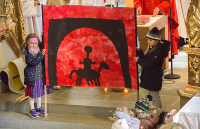 Palmweihe wird zu einem lebendigen Gottesdienst.